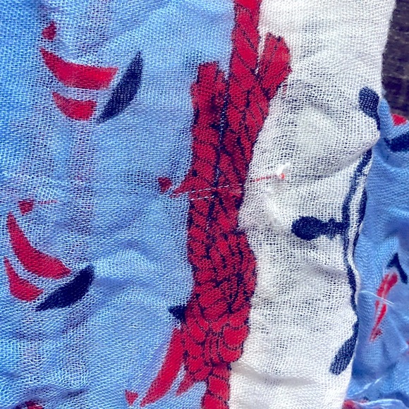 Unbranded nautical soft boat print scarf - Picture 4 of 4